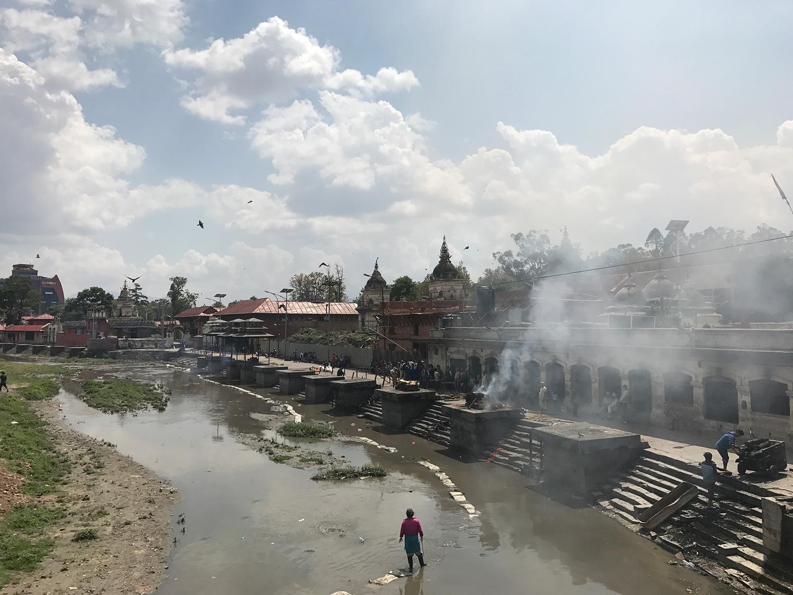 Place where they burn their dead in Kathmandu, Nepal. A smart deaf & dumb scam in Colombo