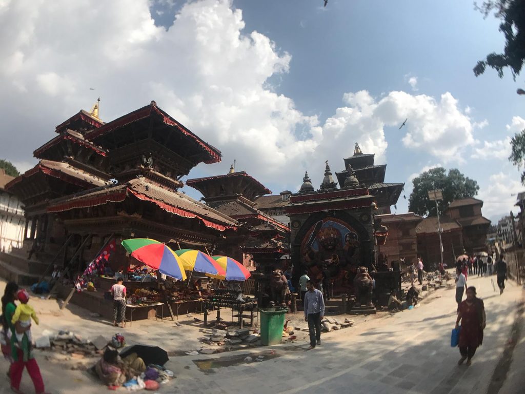 Religious temple in Kathmandu, Nepal. A smart deaf & dumb scam in Colombo