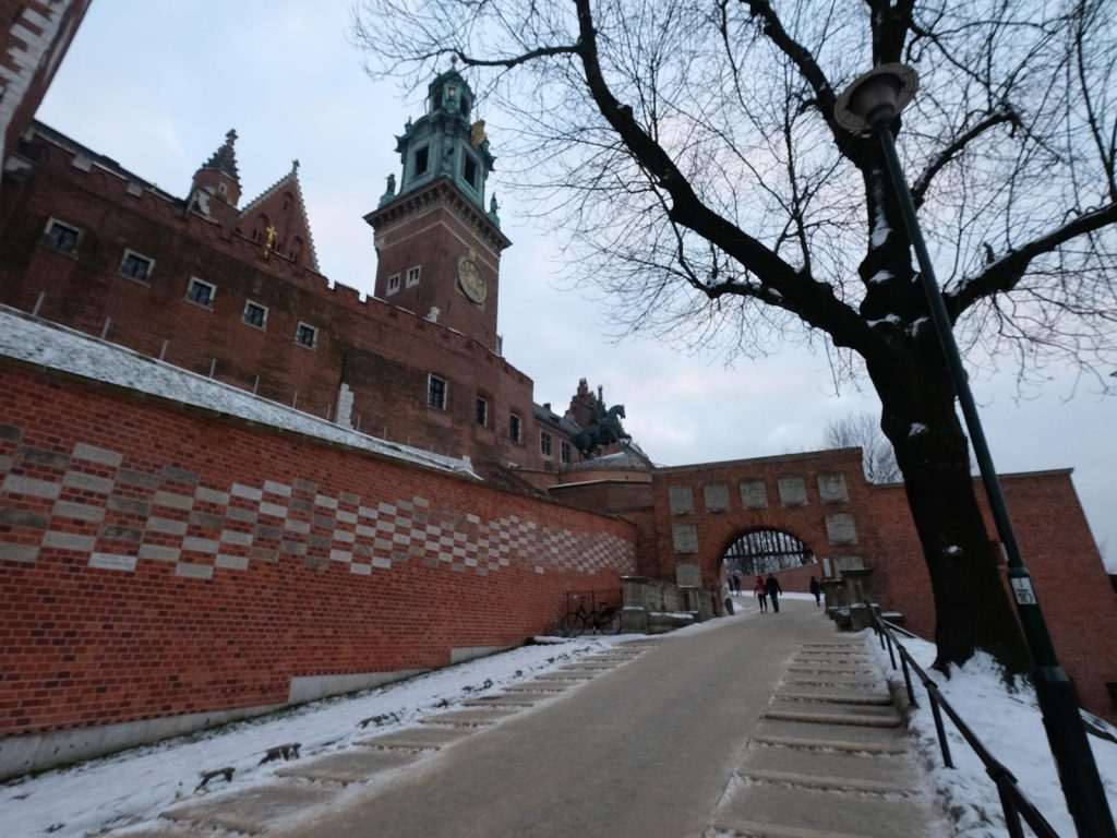 Royal Castle and Cathedral in Krakow, Poland. Cold walks and Polish food in Krakow