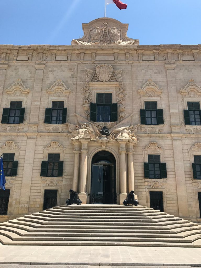 Stunning government building in Valletta, Malta. Andorra, Barcelona & Malta