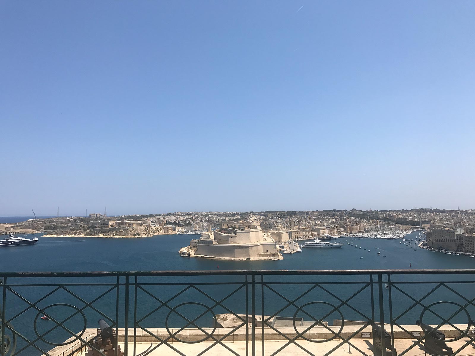 Fort in the middle of the Port of Valletta in Valletta, Malta. Andorra, Barcelona & Malta