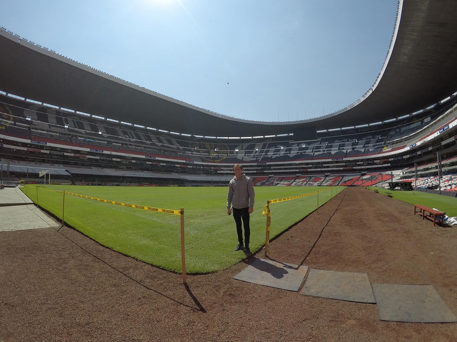 David Simpson at Azteca Stadium in Mexico City, Mexico. Mexico City & Teotihuacan