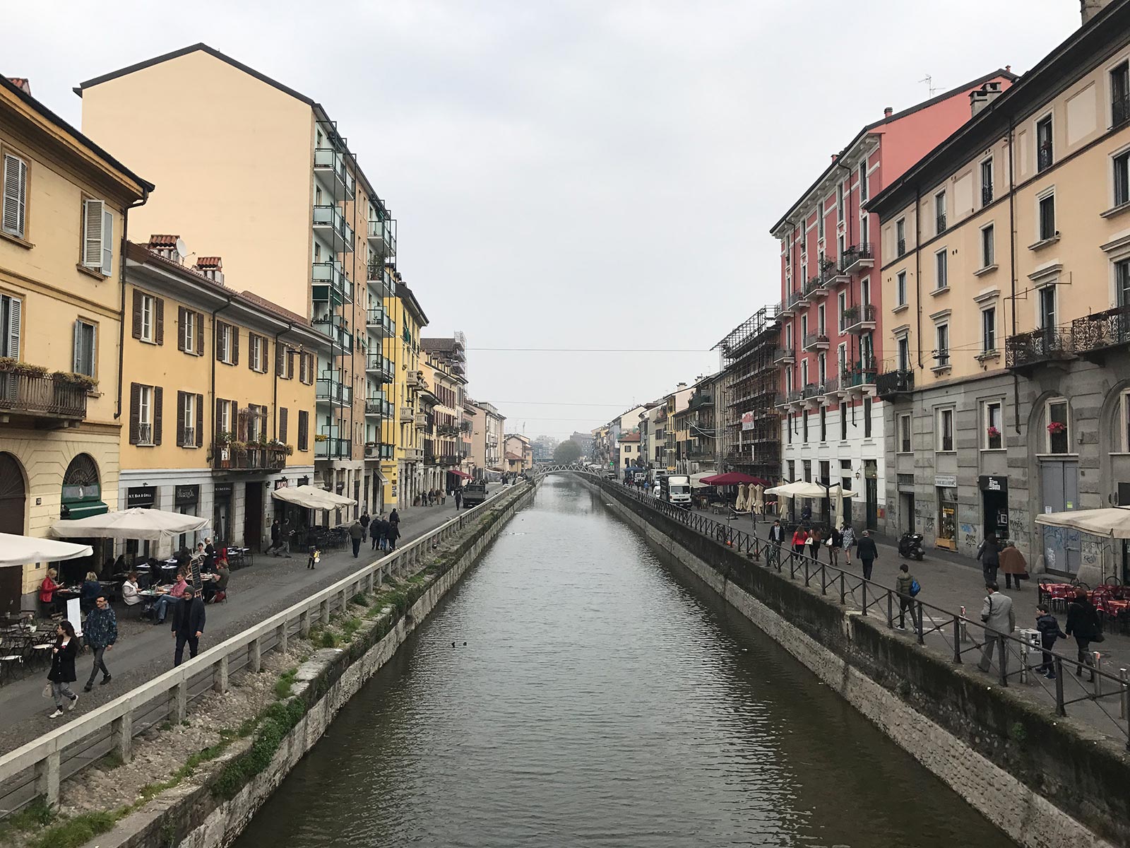 Navigli River in Milan, Italy. Cheltenham, Europe & Mum's 60th summed up in photos
