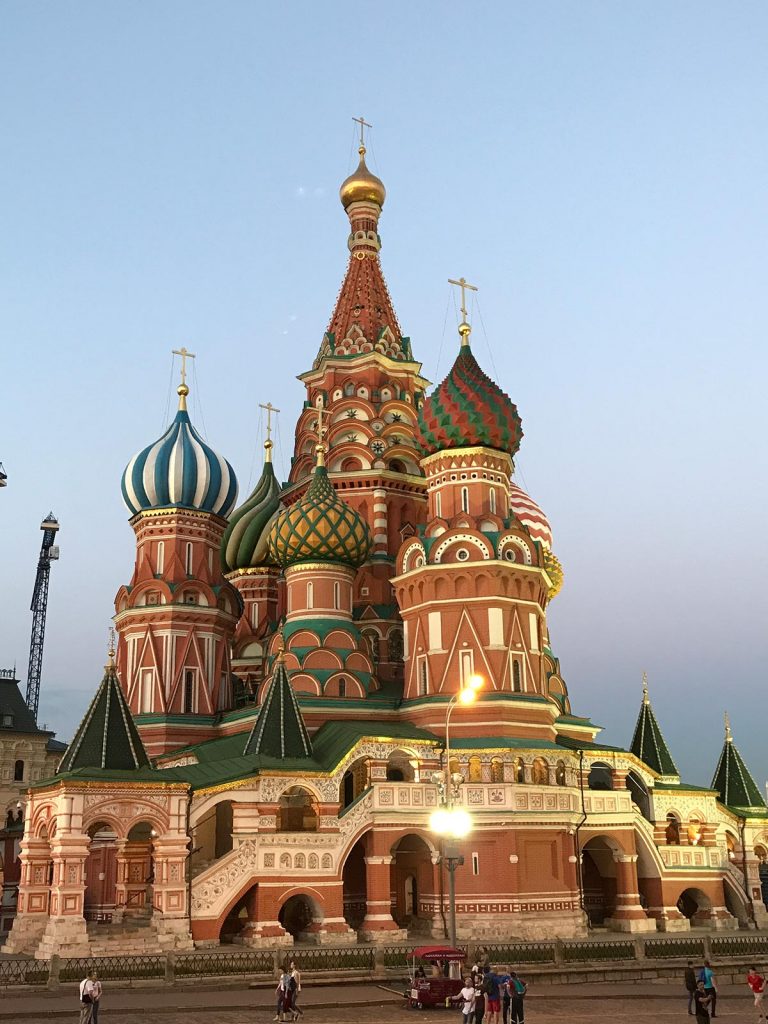 St. Basil's Cathedral in Moscow, Russia. Shocked by Moscow
