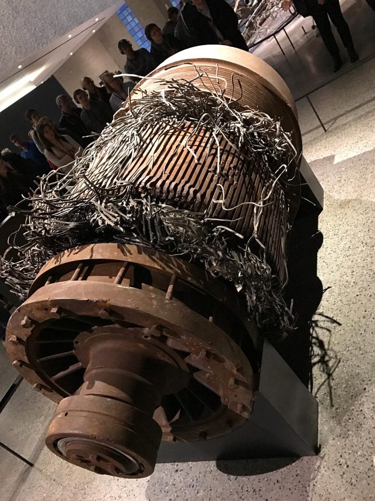 Artifact from 9/11 Museum in New York City, USA. A missed flight to New York