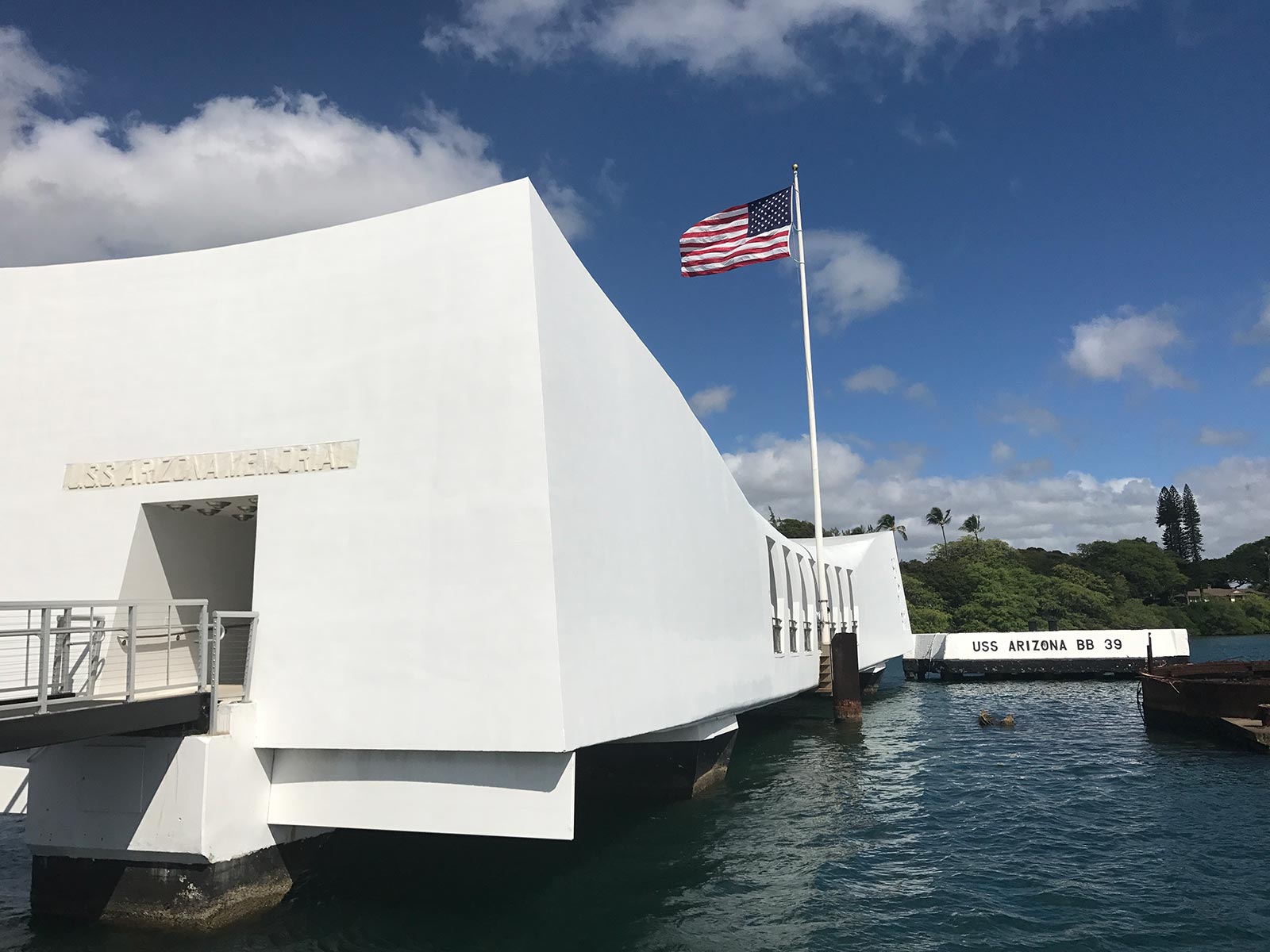 USS Arizona war memorial in Pearl Harbor, Hawaii. Pearl Harbour, Hawaii