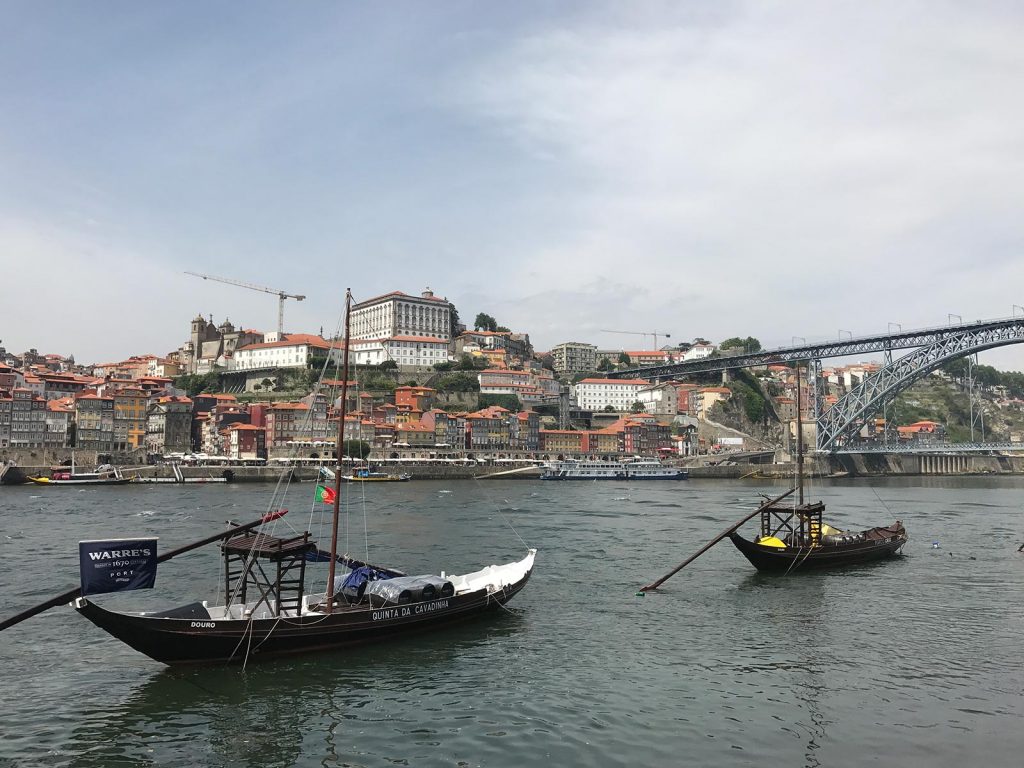 Boats in the river in Porto, Portugal. Lisbon & Porto, where the blog was conceived
