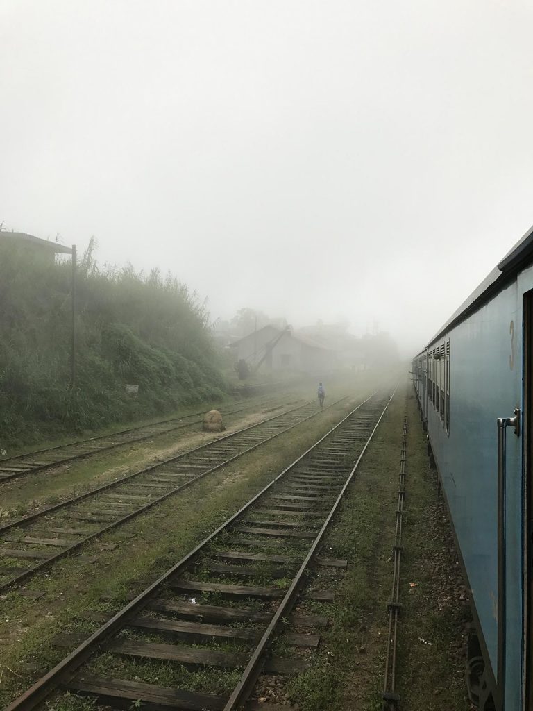 Train ride thru the fog in Ella, Sri Lanka. The Train Ride of a Lifetime pt2, Ella