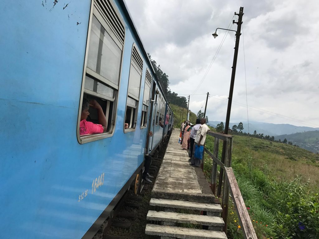 Passengers waiting to board the train in Ella, Sri Lanka. The Train Ride of a Lifetime pt2, Ella