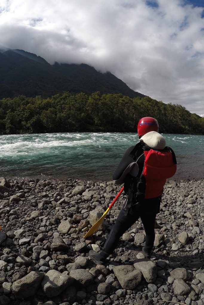 Enjoying the view on White Water rafting at Puerto Montt, Chile. Valparaiso & The Cruise to the end of the World pt3