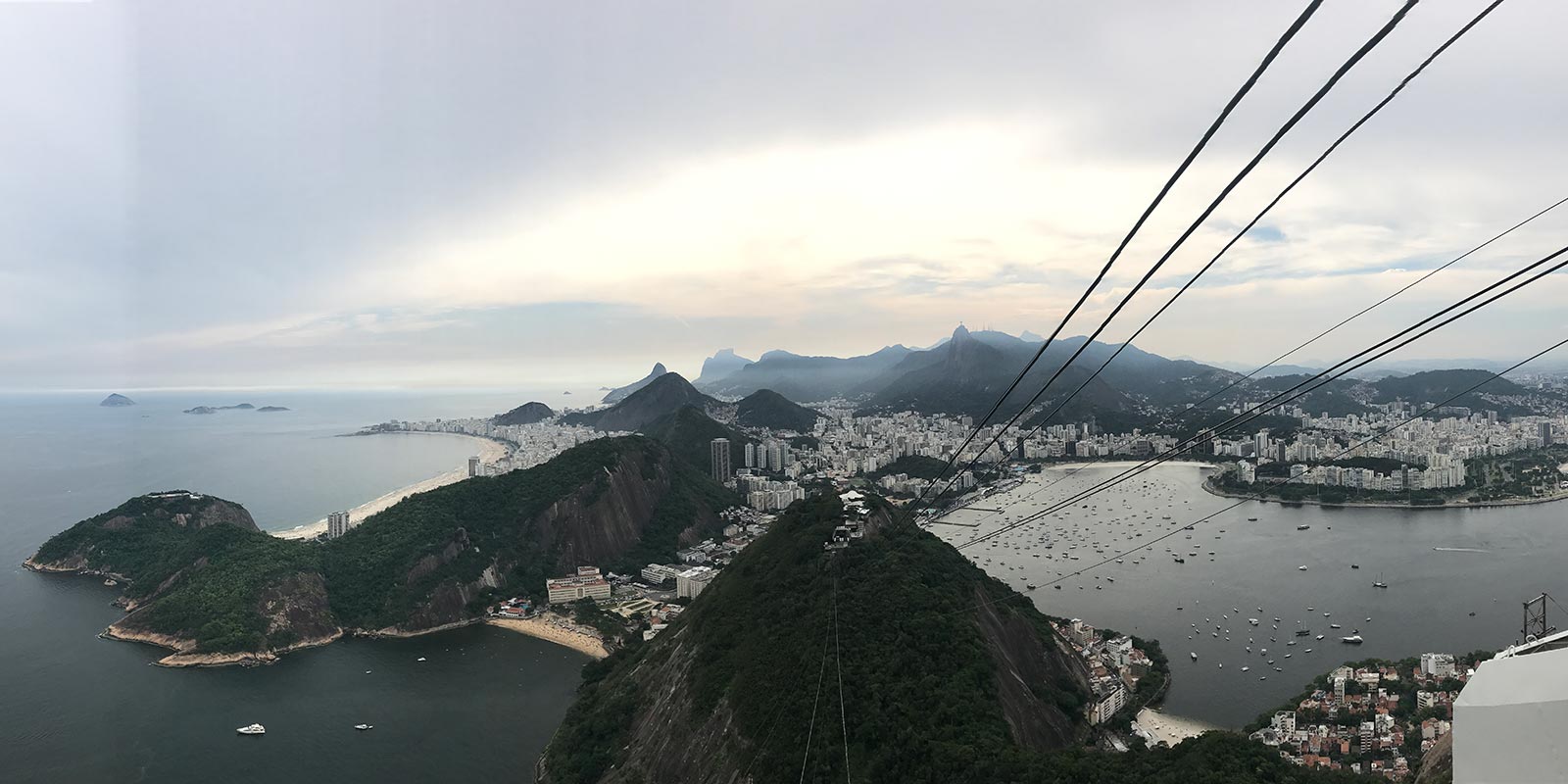 Cable car ride to the top of Sugarloaf Mountain in Rio de Janeiro, Brazil. Favelas, Christ & Sugarloaf, my intro to Rio