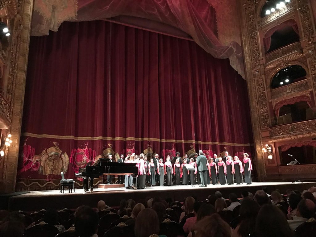 Choir at the theater in Buenos Aires. The biggest derby in the world