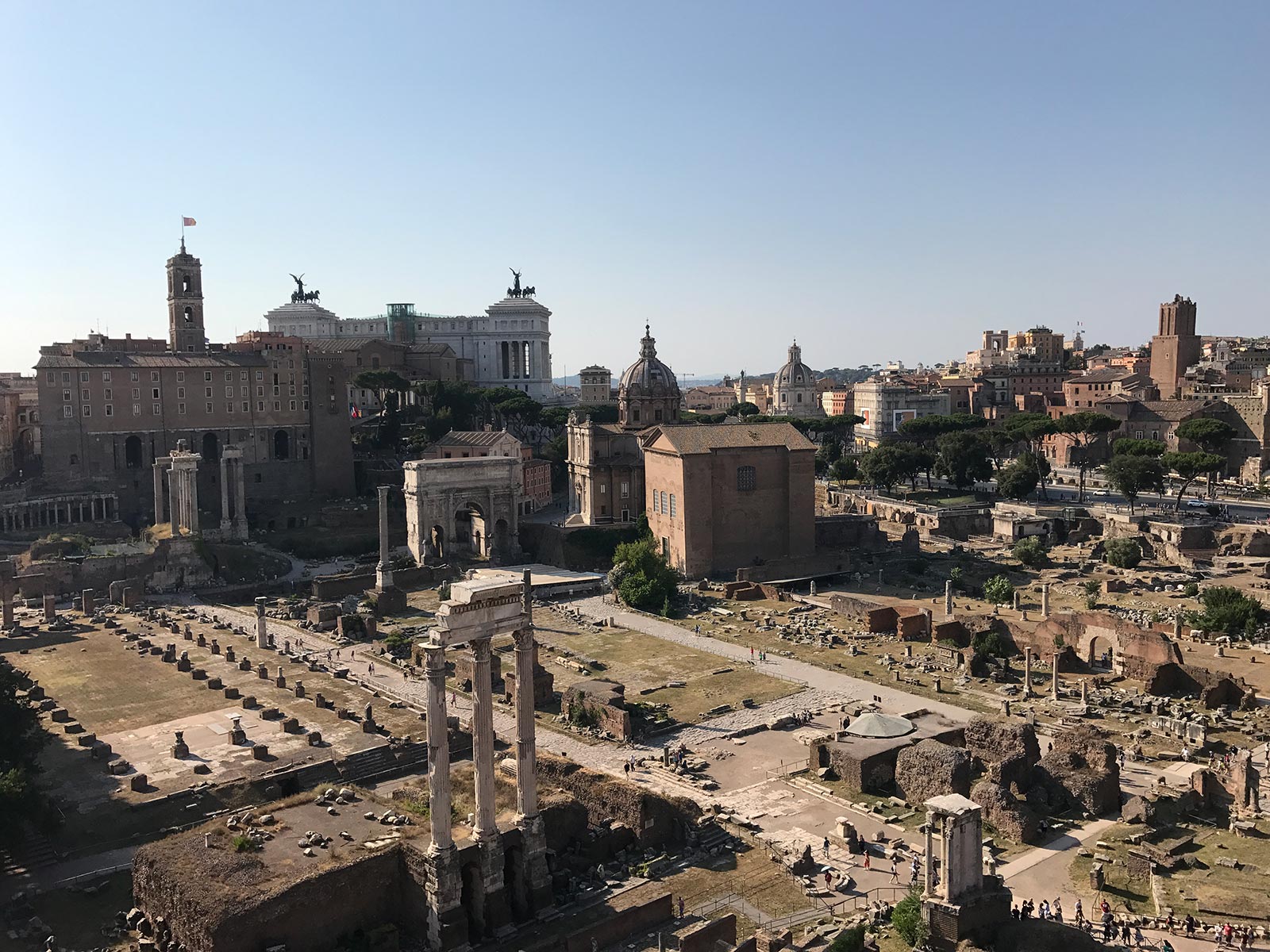 Roman forum in Rome, Italy. The Colosseum & Rome, the last wonder