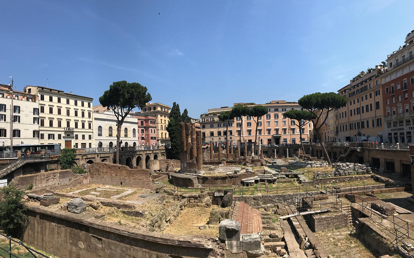 Ruins of Largo di Torre Argentina in Rome, Italy. The Colosseum & Rome, the last wonder