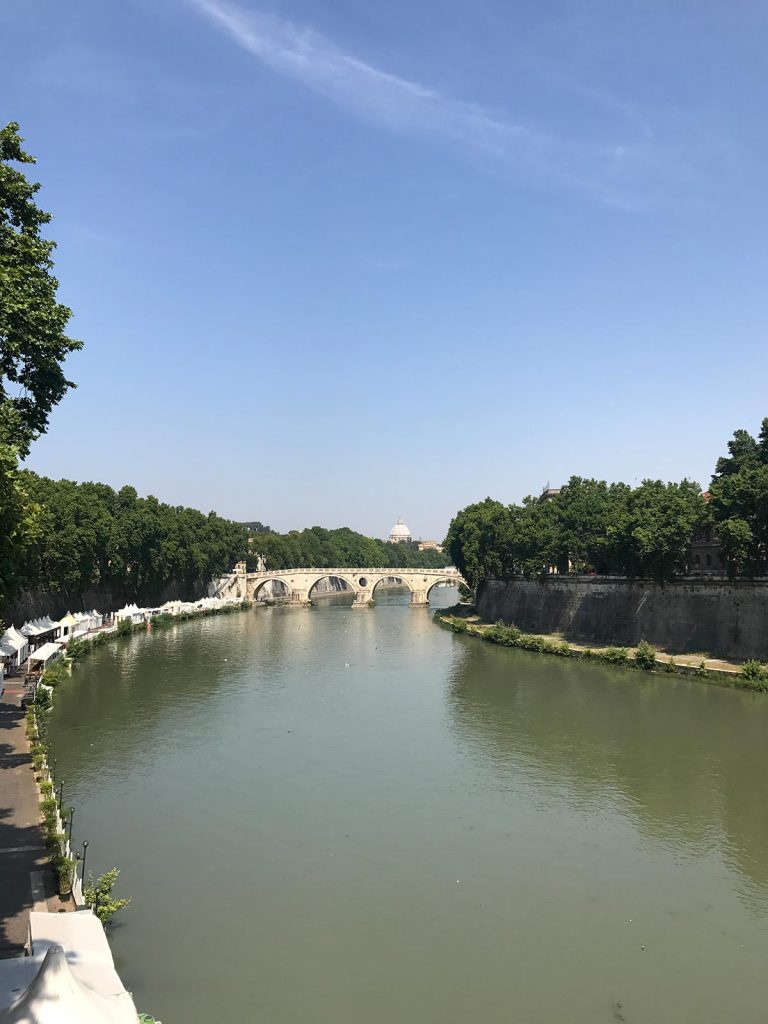 River in Rome, Italy. The Colosseum & Rome, the last wonder
