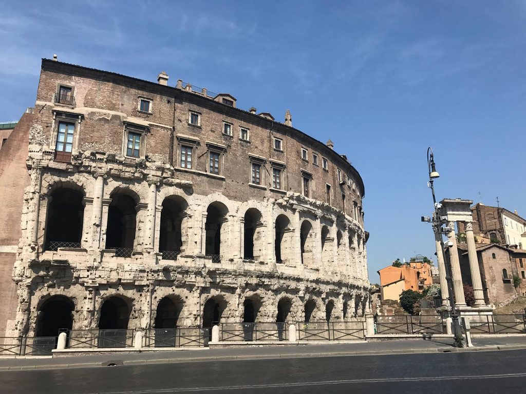 Old architecture in Rome, Italy. The Colosseum & Rome, the last wonder