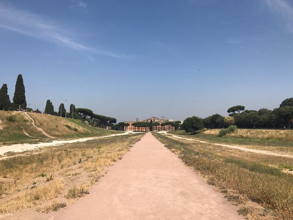 Dirt road in Rome, Italy. The Colosseum & Rome, the last wonder
