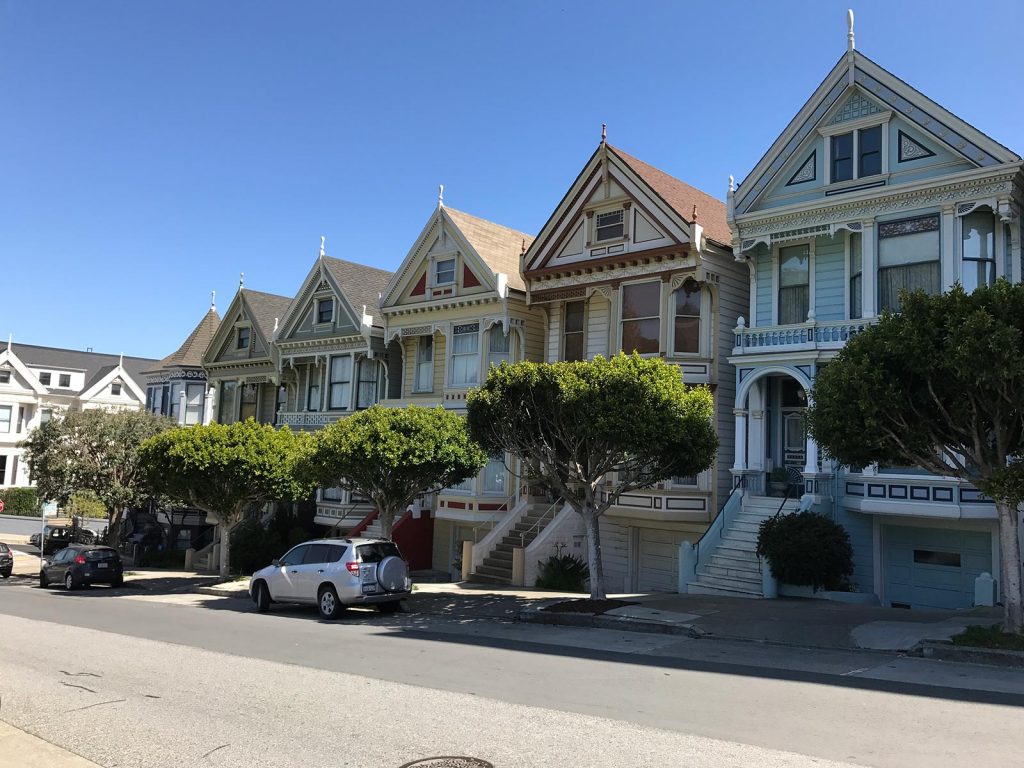 Nice neighborhood in San Francisco, USA. L.A. & San Fran, revisiting the West Coast