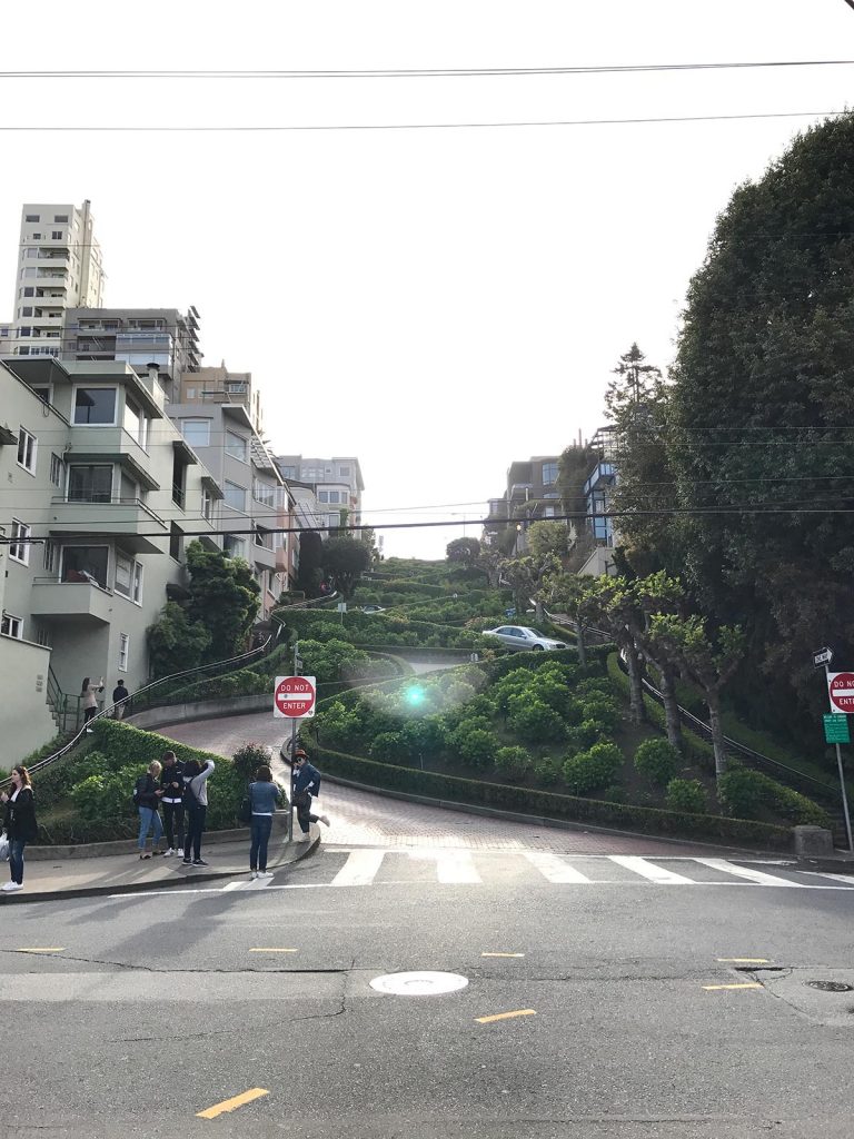 Lombard Street in San Francisco, USA. L.A. & San Fran, revisiting the West Coast