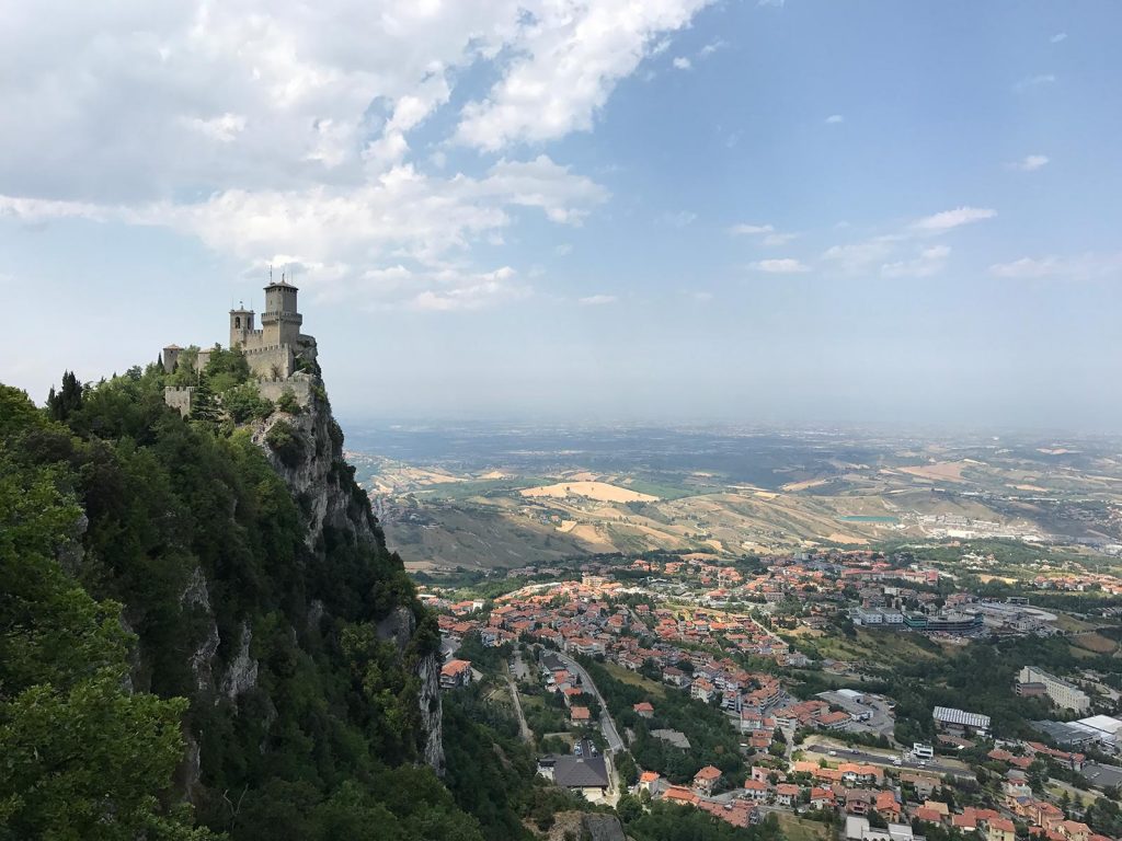 The fort up Monte Titano in San Marino. Magical Venice