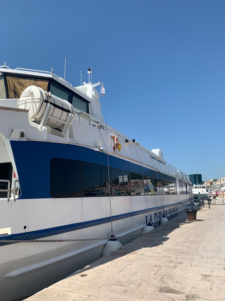 Ferry boat in Split, Croatia. The booze cruise in Split that wasnt