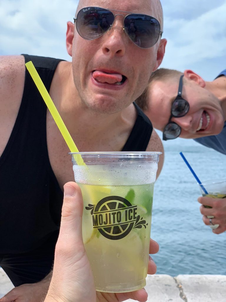 Friends with mojito in Split, Croatia. The booze cruise in Split that wasnt
