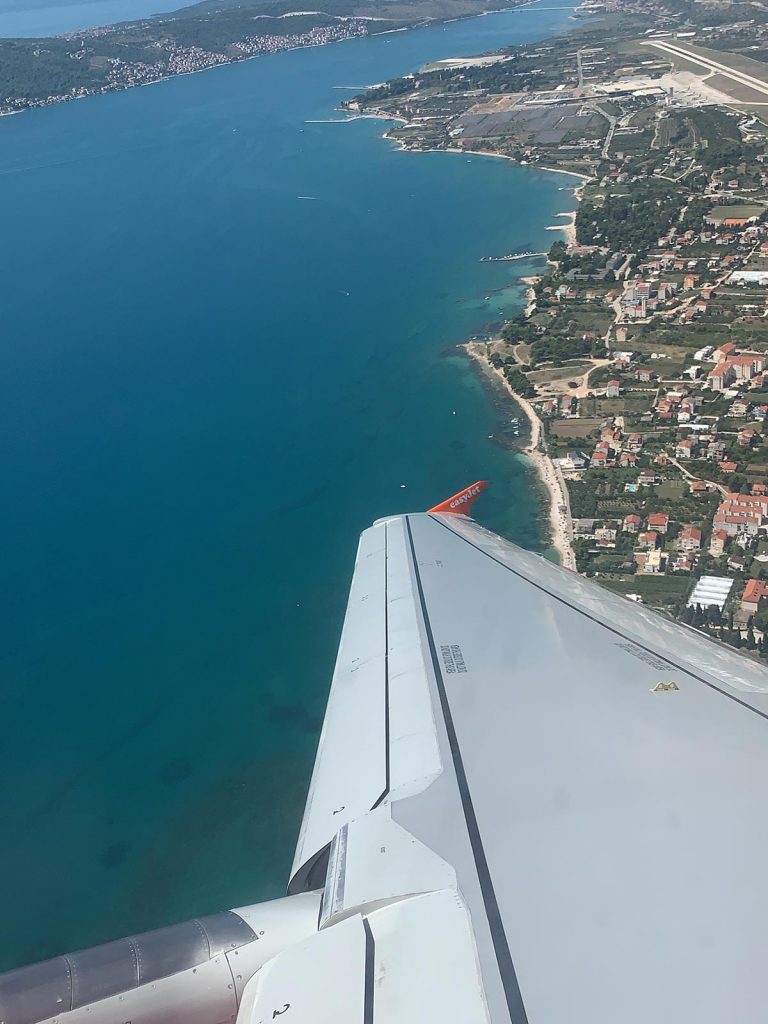 View from the plane in Split, Croatia. The booze cruise in Split that wasnt
