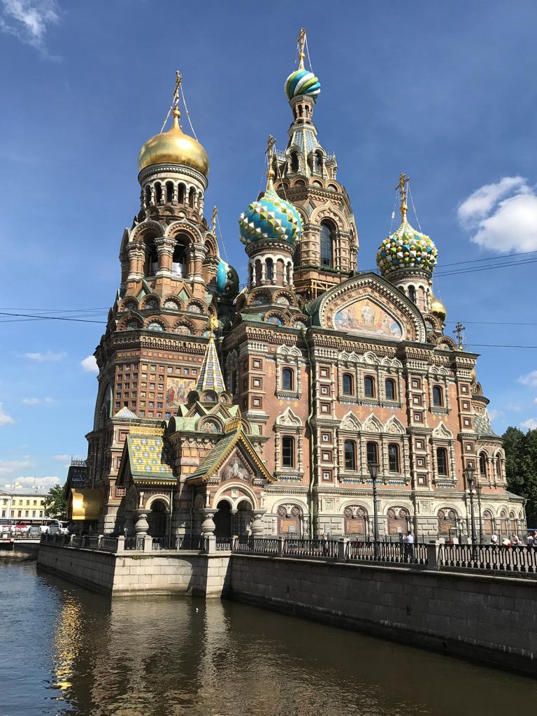 Church of the Savior on Spilled Blood in St. Petersburg, Russia. St Petersburg & The Red Arrow to Moscow