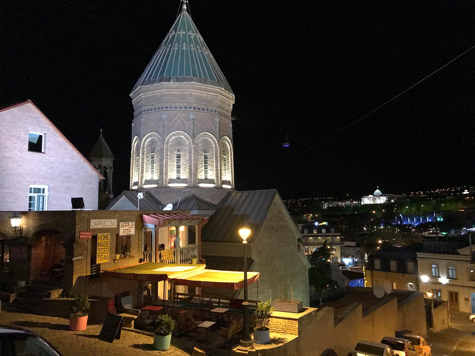 Church at night in Tbilisi, Georgia. Bangladesh, The Persian Gulf, The Caucasus & The Stans
