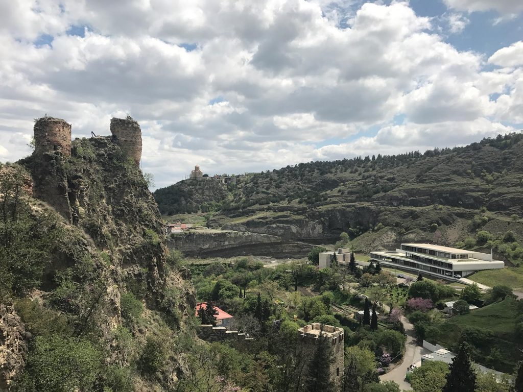 Castle in the mountain in Tbilisi, Georgia. Bangladesh, The Persian Gulf, The Caucasus & The Stans