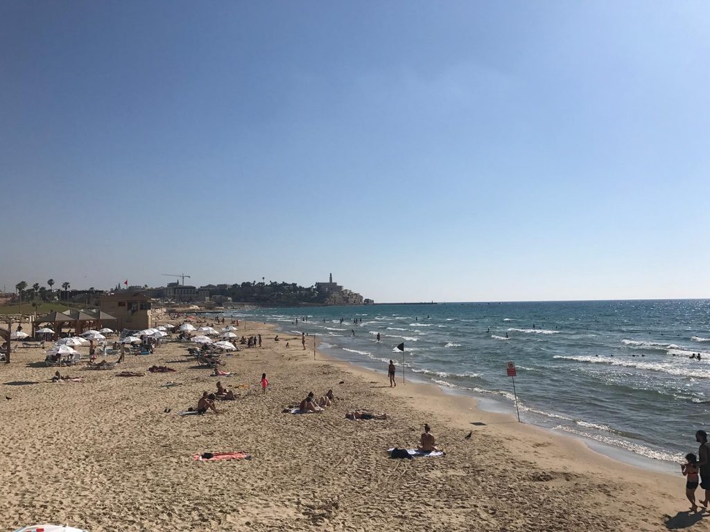 Beach at Jaffa in Tel Aviv, Israel. My time in Jerusalem, a special city divided