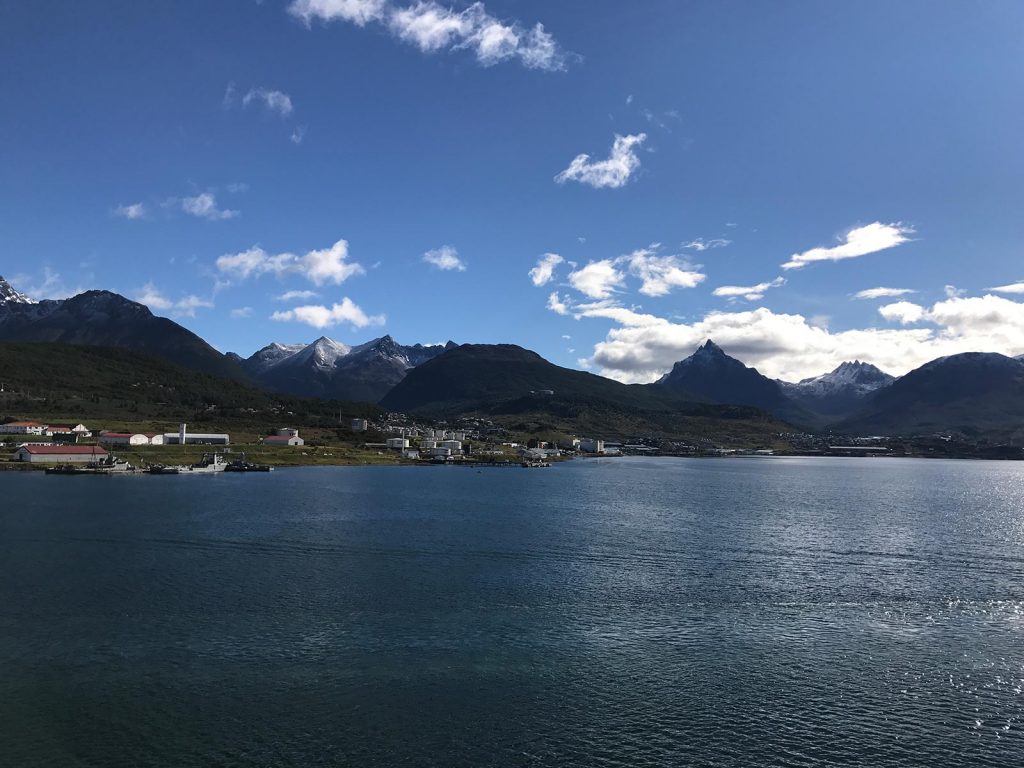 Harbor in Ushuaia, Argentina. Cape Horn on the Cruise to the end of the world