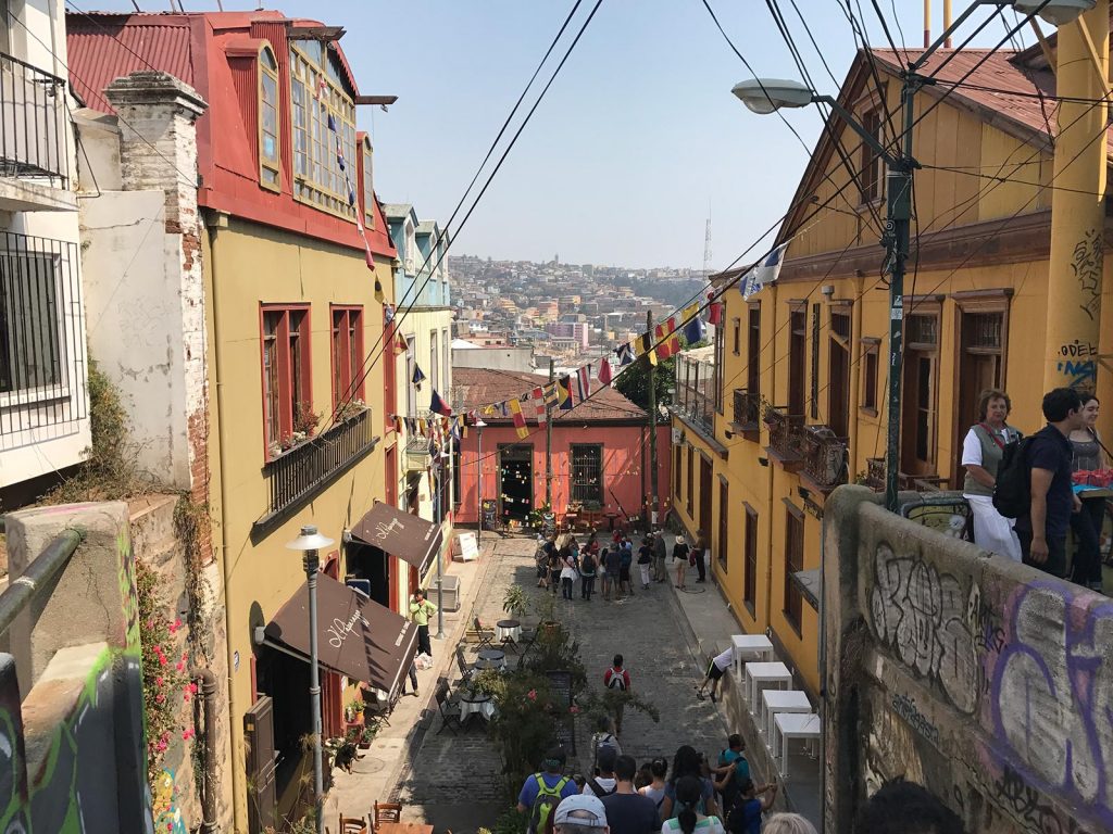 A neighborhood in Valparaiso, Chile. Valparaiso & The Cruise to the end of the World pt3