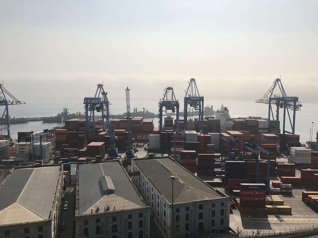 A container terminal in Valparaiso, Chile. Valparaiso & The Cruise to the end of the World pt3