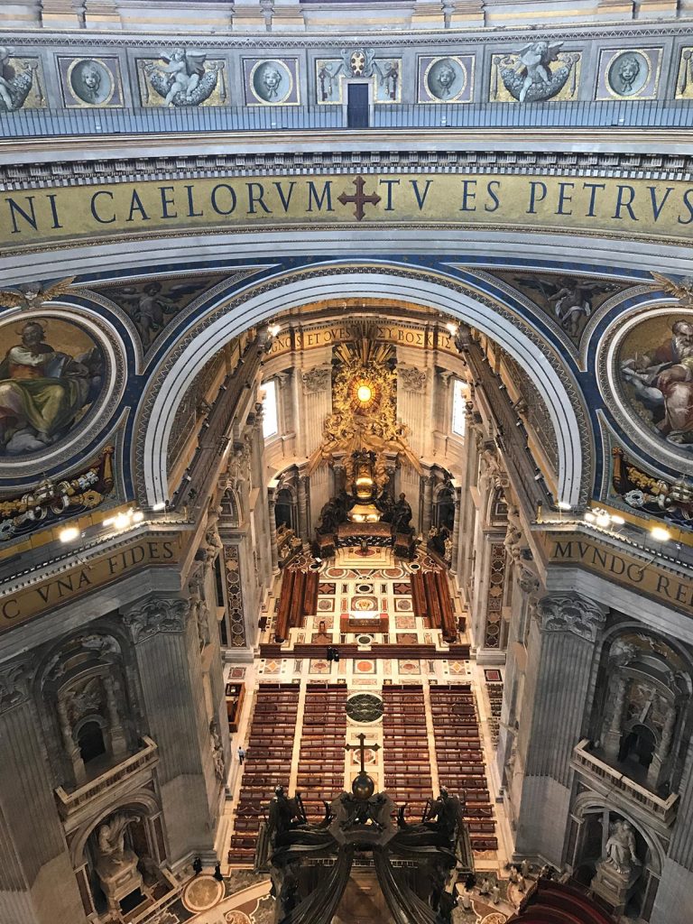 Cathedral in The Vatican. The Pope and getting thrown out of The Sistine Chapel