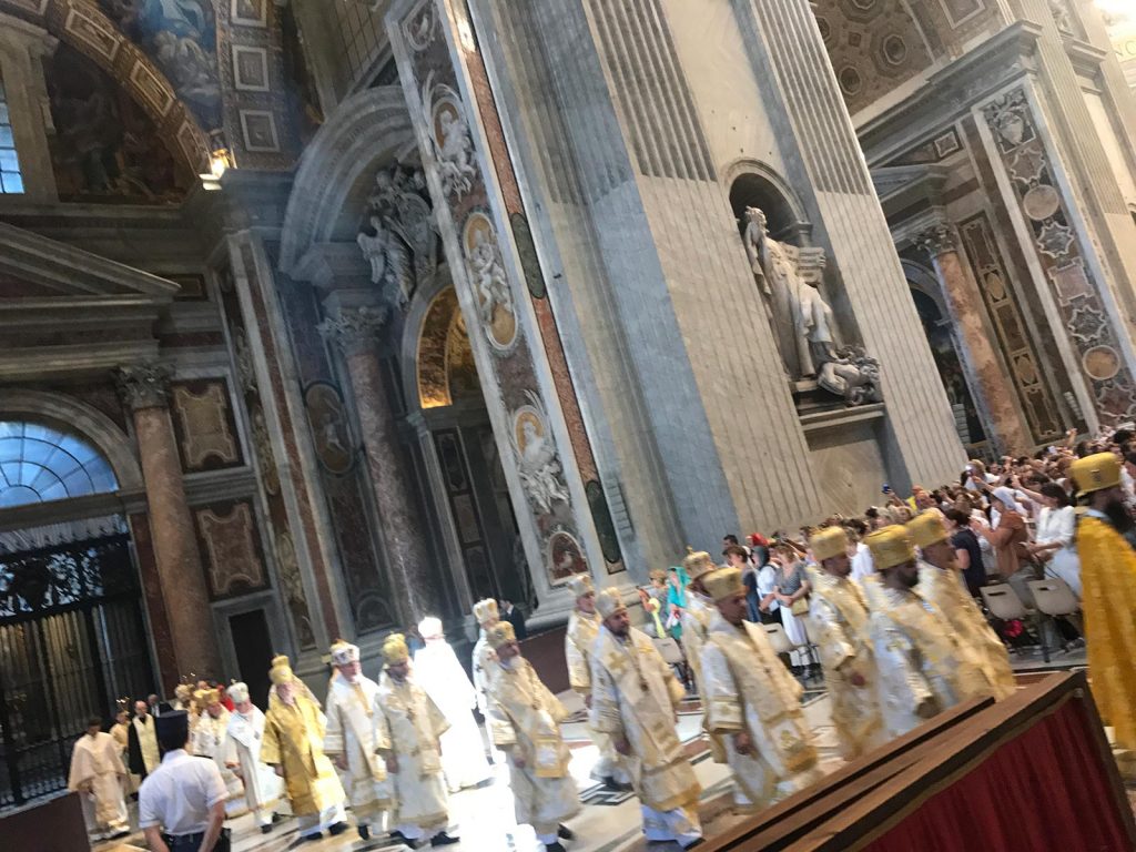 Priests at Saint Peter's Basilica, The Vatican. The Pope and getting thrown out of The Sistine Chapel