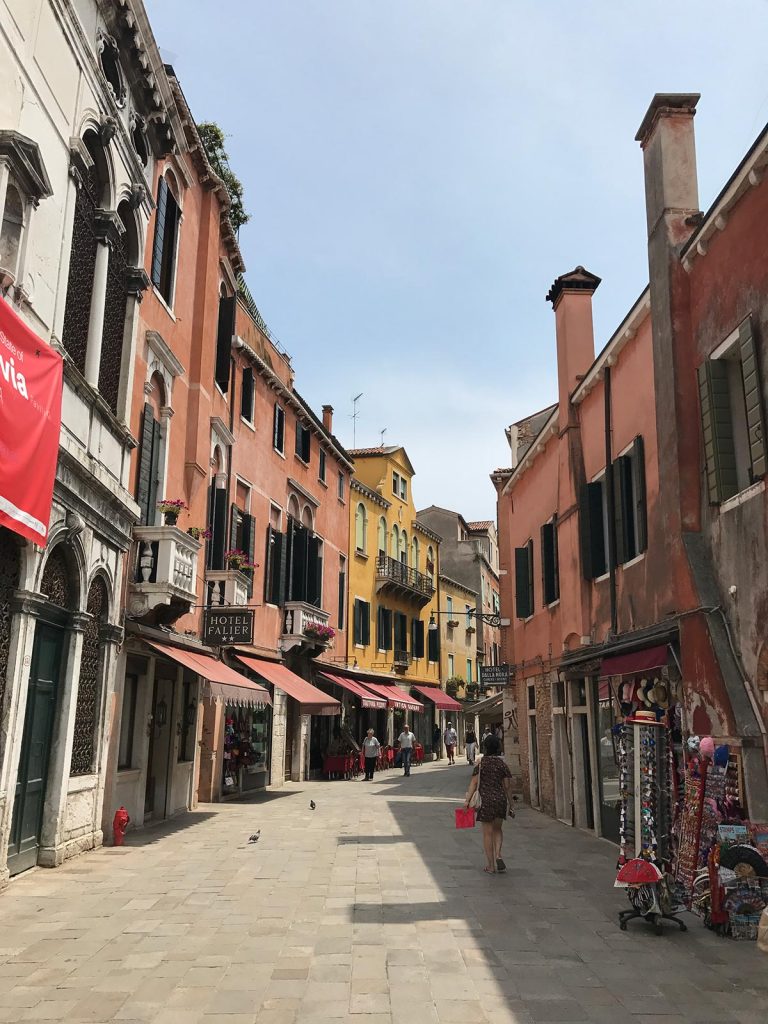 Street in Venice, Italy. Magical Venice
