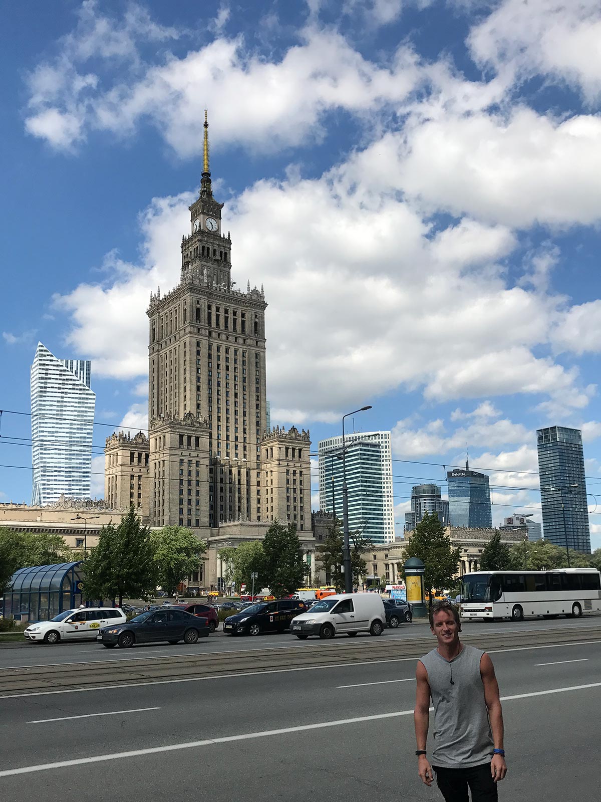 David Simpson and the Palace of Culture and Science in Warsaw, Poland. Minsk & Warsaw