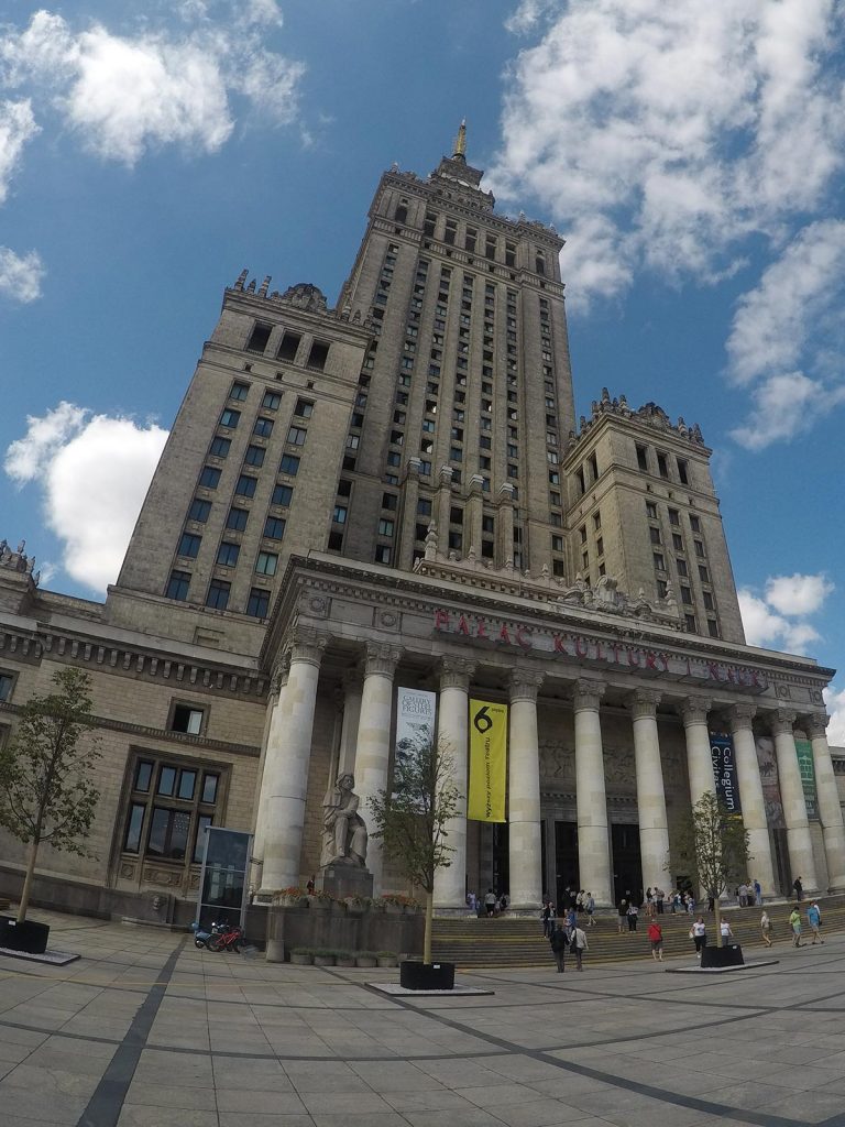 Palace of Culture and Science Building in Warsaw, Poland. Minsk & Warsaw