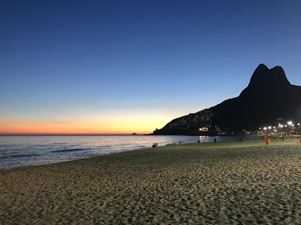 Christmas Eve on the beach in Rio de Janeiro, Brazil. Favelas, Christ & Sugarloaf, my intro to Rio