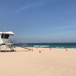 Lifeguard station at beach in Florida, USA. How to survive layovers
