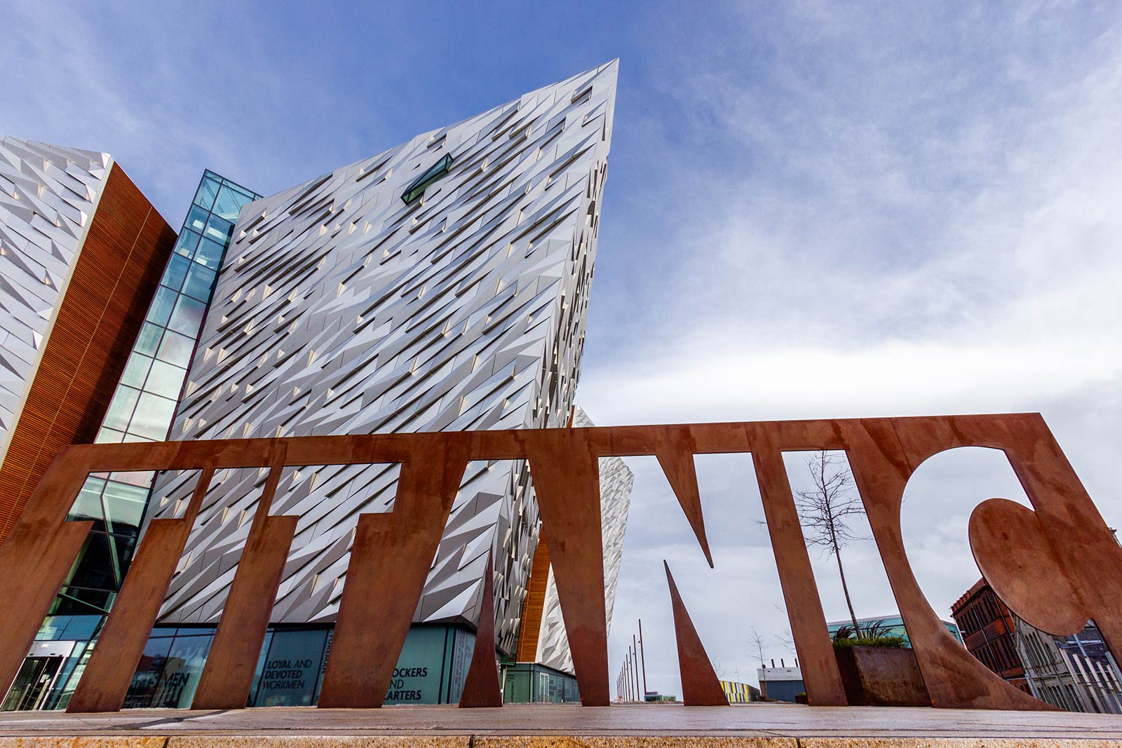 Titanic Belfast museum in Belfast, Northern Ireland. 24hrs itinerary for Belfast, drinks and petrol bombs