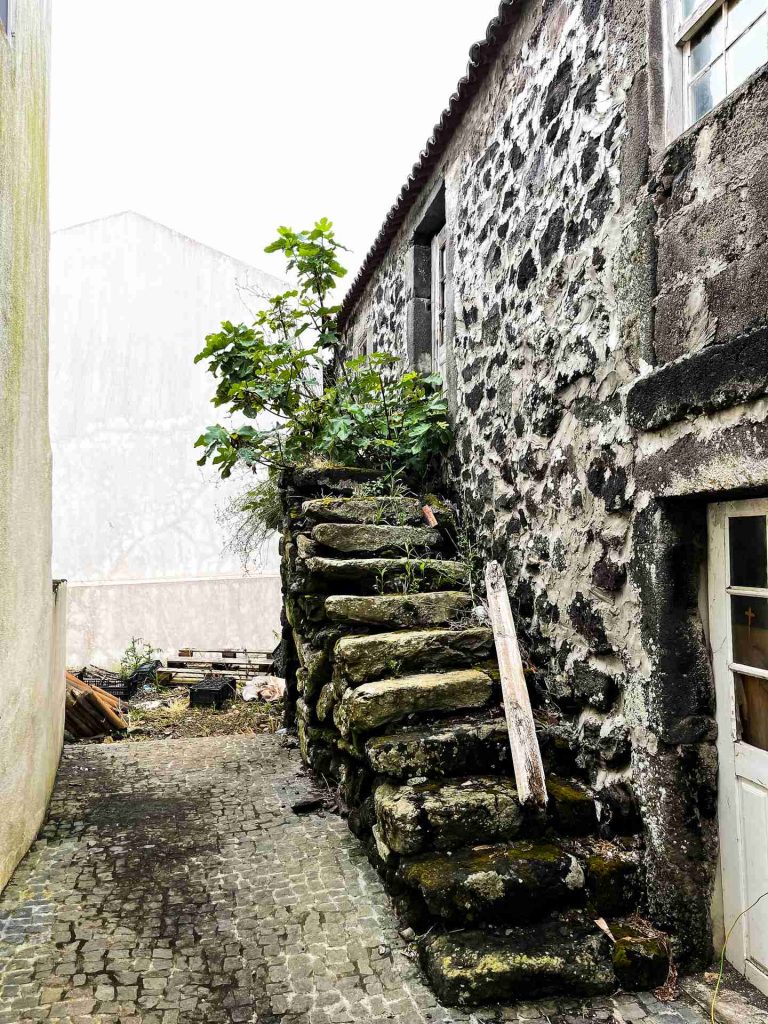 Old stone steps in Corvo, The Azores. Corvo & an insane Tinder story