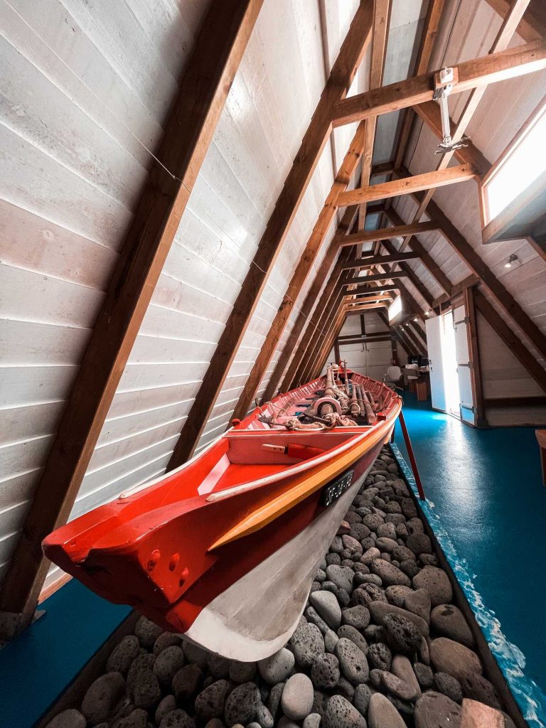 Whaling boat in a museum in Corvo, The Azores. Corvo & an insane Tinder story