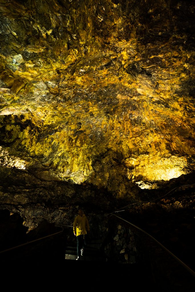 David Simpson inside a cave in Terceira Island, The Azores. Terceira, another photographer’s dream