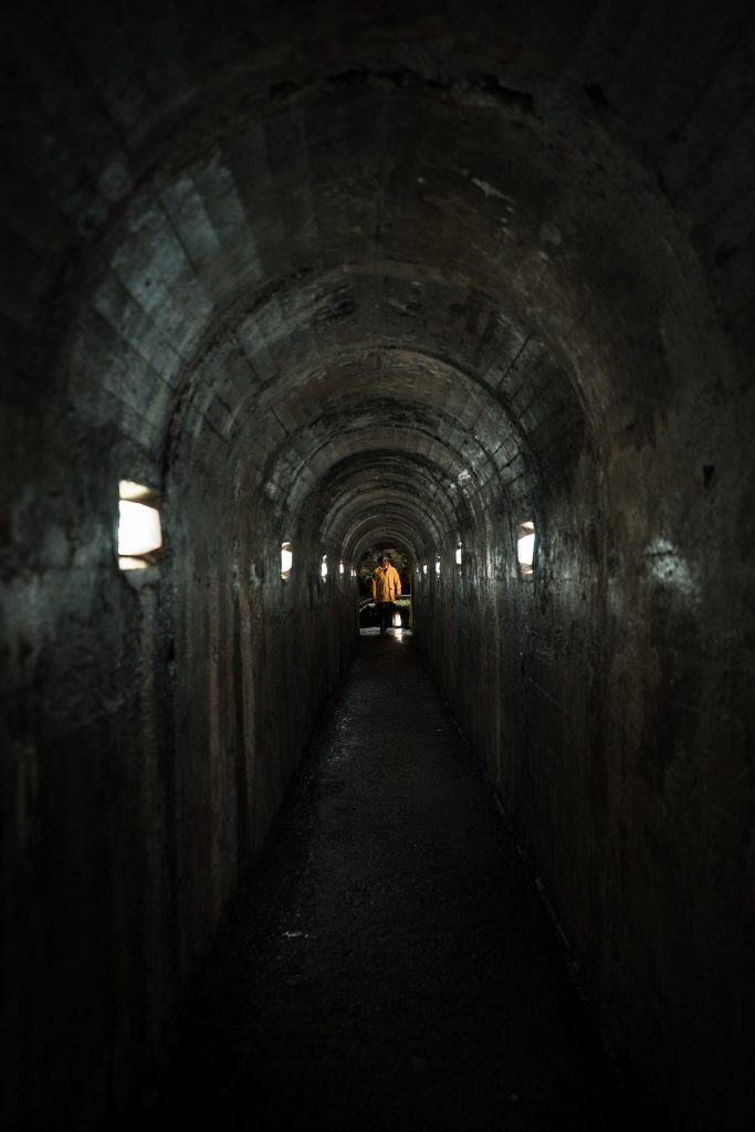 David Simpson inside a tunnel in Terceira Island, The Azores. Terceira, another photographer’s dream
