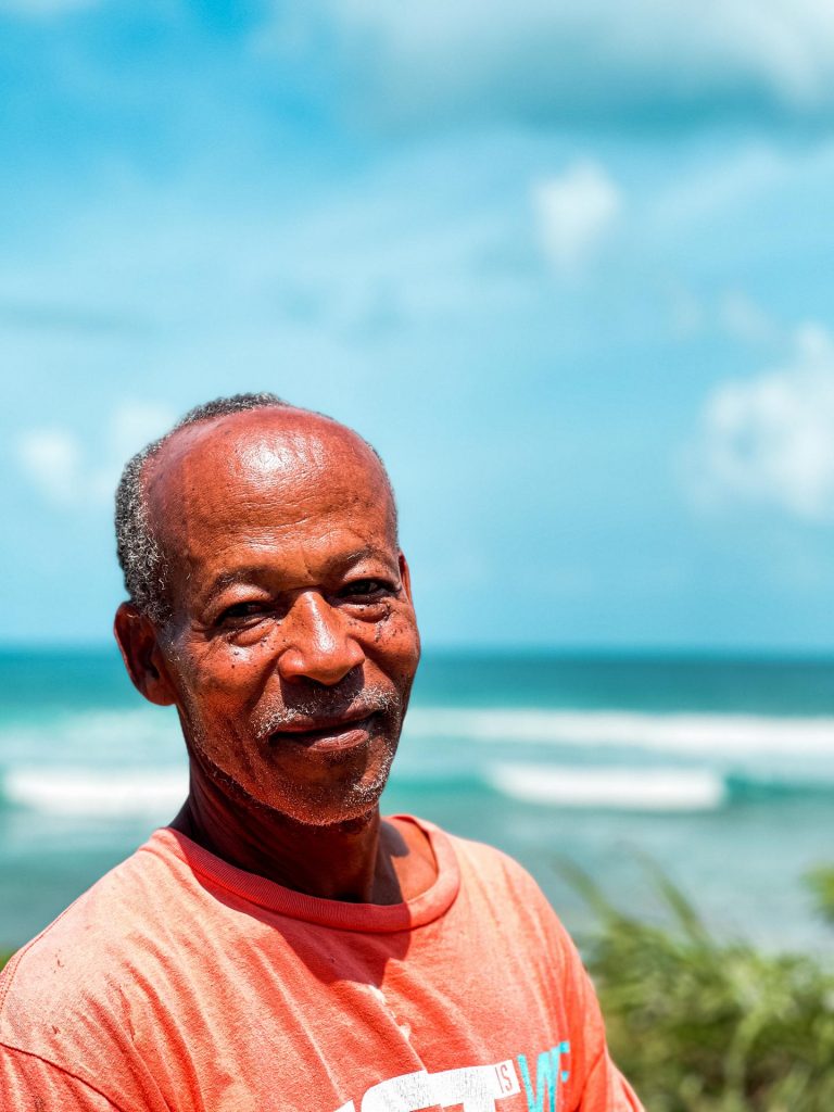 Local man by the beach in British Virgin Islands. BVI has me