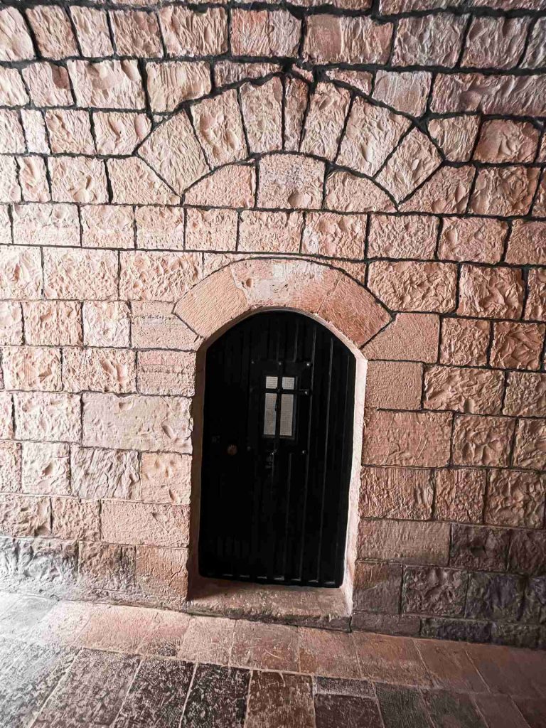 Medieval door of castle in Latakia. Whats the krak in Syria