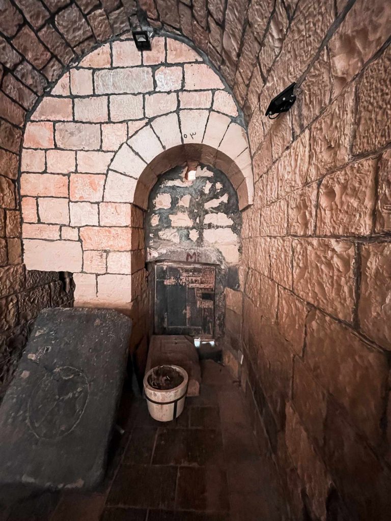 Medieval room of castle in Latakia. Whats the krak in Syria
