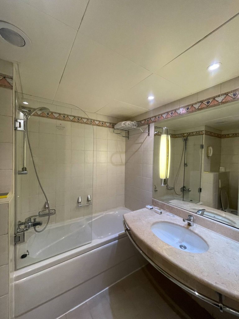 Hotel bathroom accommodations in Baalbek, Lebanon. The worst driver and Baalbek